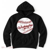 Baseball Washington Dc Team Love Baseball National Pastime Gift Hoodie thumb 0