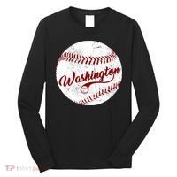 Baseball Washington Dc Team Love Baseball National Pastime Gift Long Sleeve Shirt thumb 0