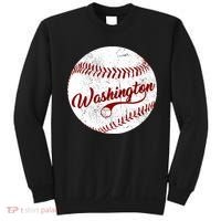 Baseball Washington Dc Team Love Baseball National Pastime Gift Sweatshirt thumb 0