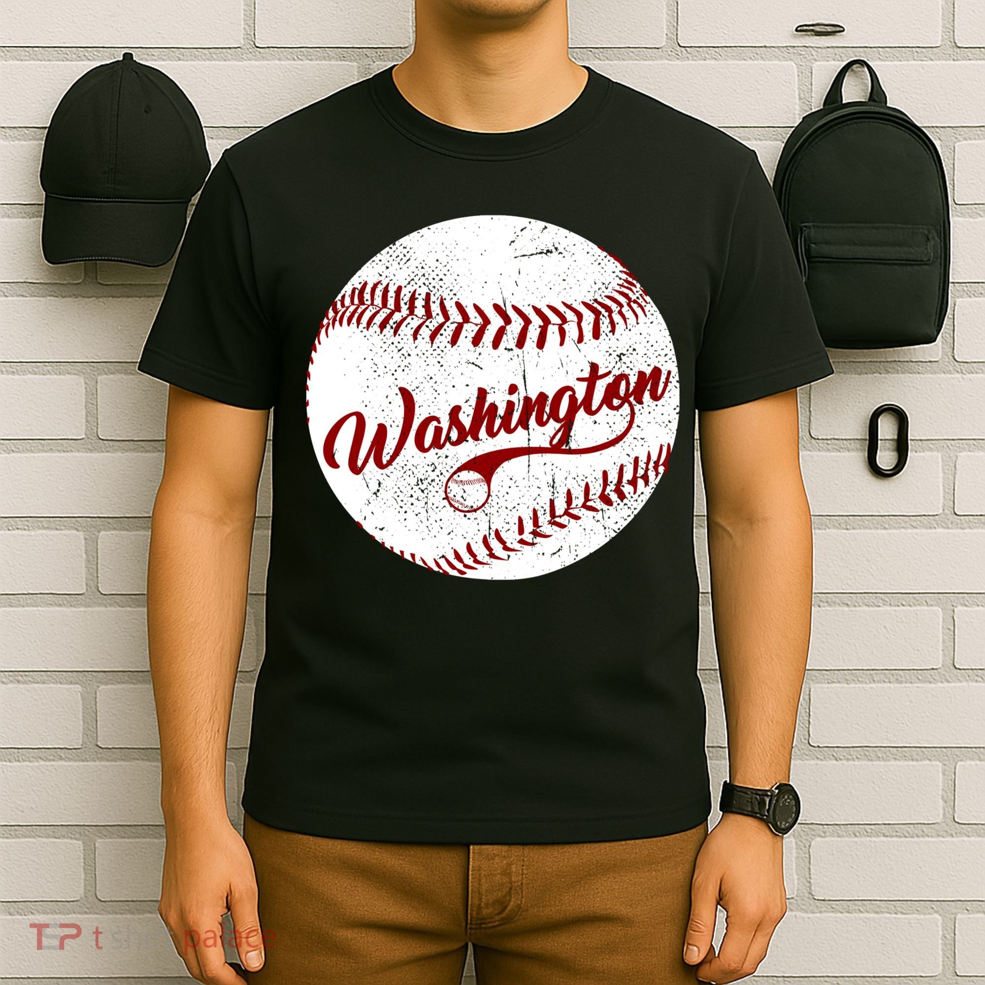 Baseball Washington Dc Team Love Baseball National Pastime Gift T-Shirt