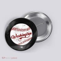 Baseball Washington Dc Team Love Baseball National Pastime Gift Button thumb 0