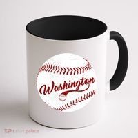 Baseball Washington Dc Team Love Baseball National Pastime Gift Coffee Mug thumb 1