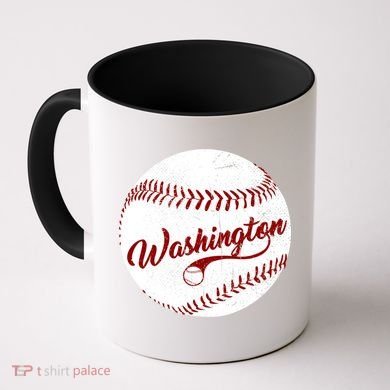 Baseball Washington Dc Team Love Baseball National Pastime Gift Coffee Mug