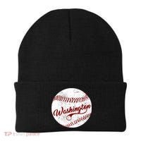 Baseball Washington Dc Team Love Baseball National Pastime Gift Beanie thumb 0