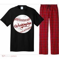 Baseball Washington Dc Team Love Baseball National Pastime Gift Pajama Set thumb 0