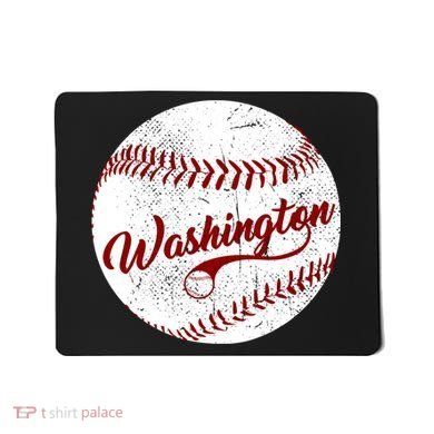 Baseball Washington Dc Team Love Baseball National Pastime Gift Mousepad