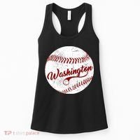 Baseball Washington Dc Team Love Baseball National Pastime Gift Women's Tank Top thumb 0