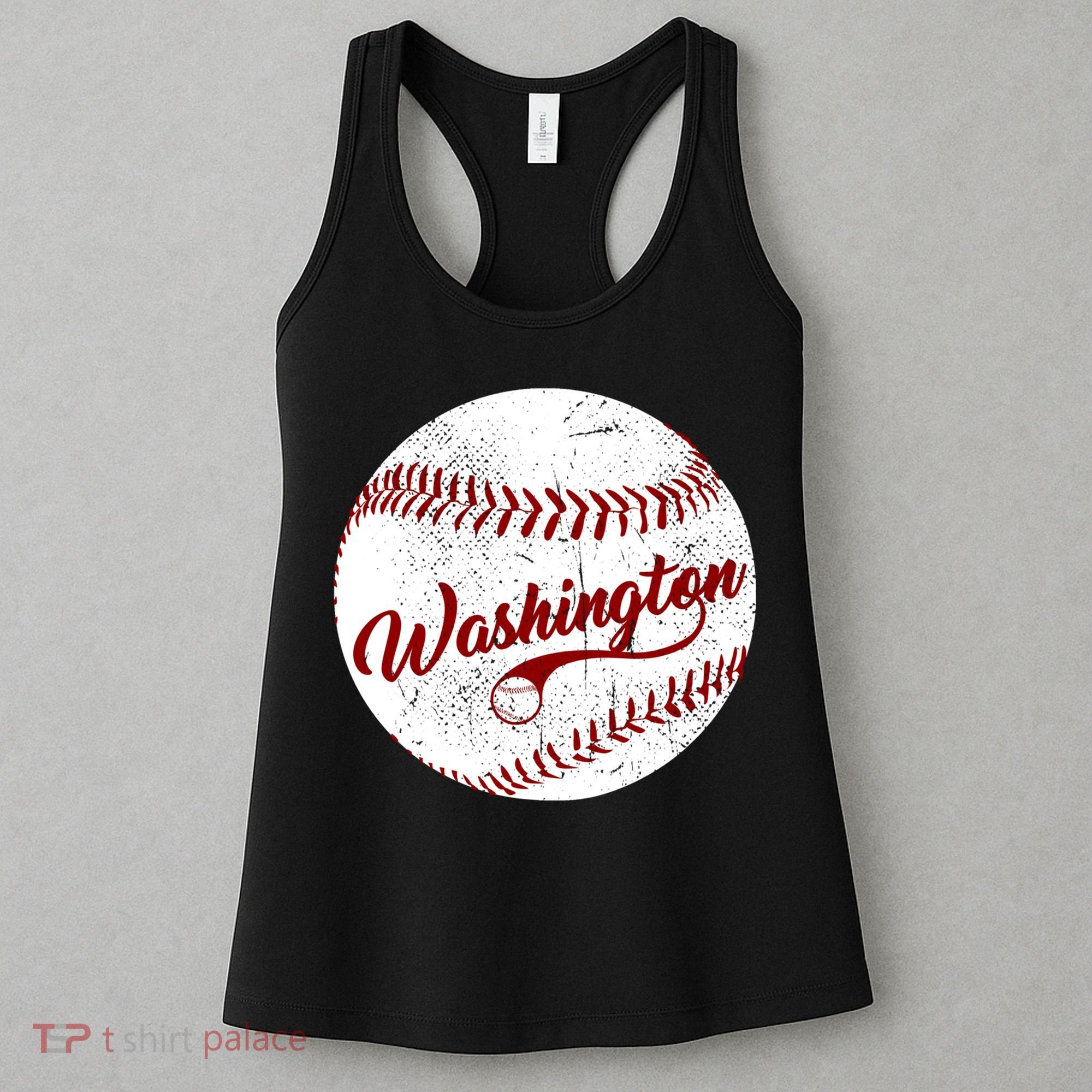 Baseball Washington Dc Team Love Baseball National Pastime Gift Women's Tank Top