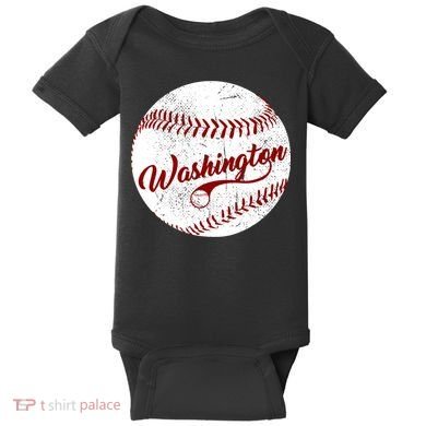 Baseball Washington Dc Team Love Baseball National Pastime Gift Baby Bodysuit