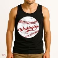 Baseball Washington Dc Team Love Baseball National Pastime Gift Tank Top thumb 3