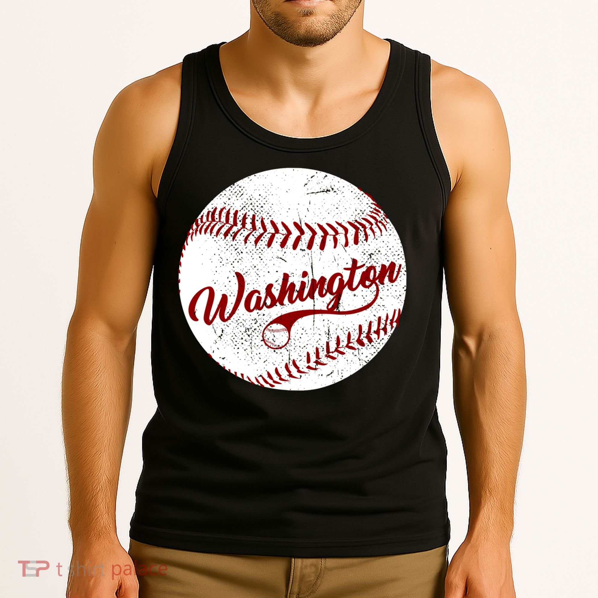 Baseball Washington Dc Team Love Baseball National Pastime Gift Tank Top