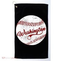Baseball Washington Dc Team Love Baseball National Pastime Gift Golf Towel thumb 0