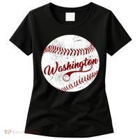Baseball Washington Dc Team Love Baseball National Pastime Gift Women's T-Shirt thumb 0