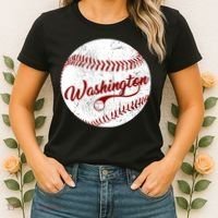 Baseball Washington Dc Team Love Baseball National Pastime Gift Women's T-Shirt thumb 2