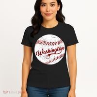 Baseball Washington Dc Team Love Baseball National Pastime Gift Women's T-Shirt thumb 4