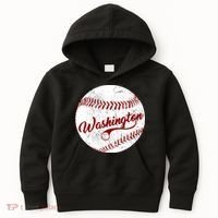 Baseball Washington Dc Team Love Baseball National Pastime Gift Kids Hoodie thumb 0