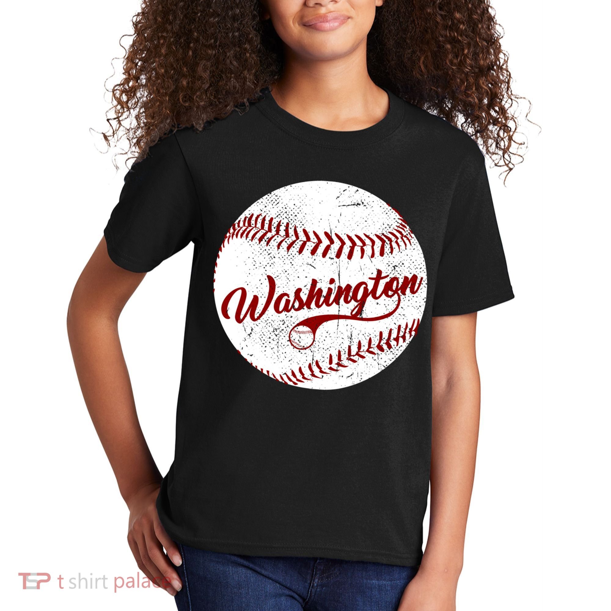 Baseball Washington Dc Team Love Baseball National Pastime Gift Kids T-Shirt