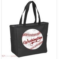 Baseball Washington Dc Team Love Baseball National Pastime Gift Tote Bag thumb 2