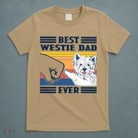 Best Westie Dad Ever Vintage Father Day Christmas T-Shirt thumb 5