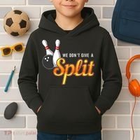 Bowling We Don't Give A Split Kids Hoodie thumb 2