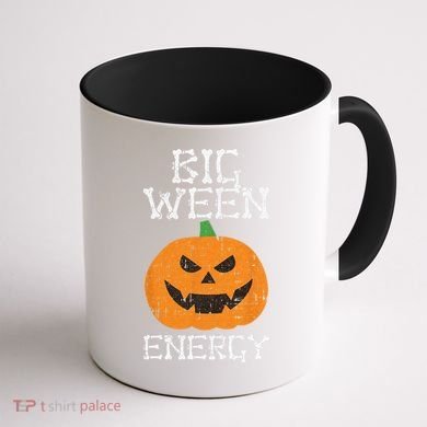 Big Ween Energy Lazy Halloween Costume Scary Pumpkin Coffee Mug back