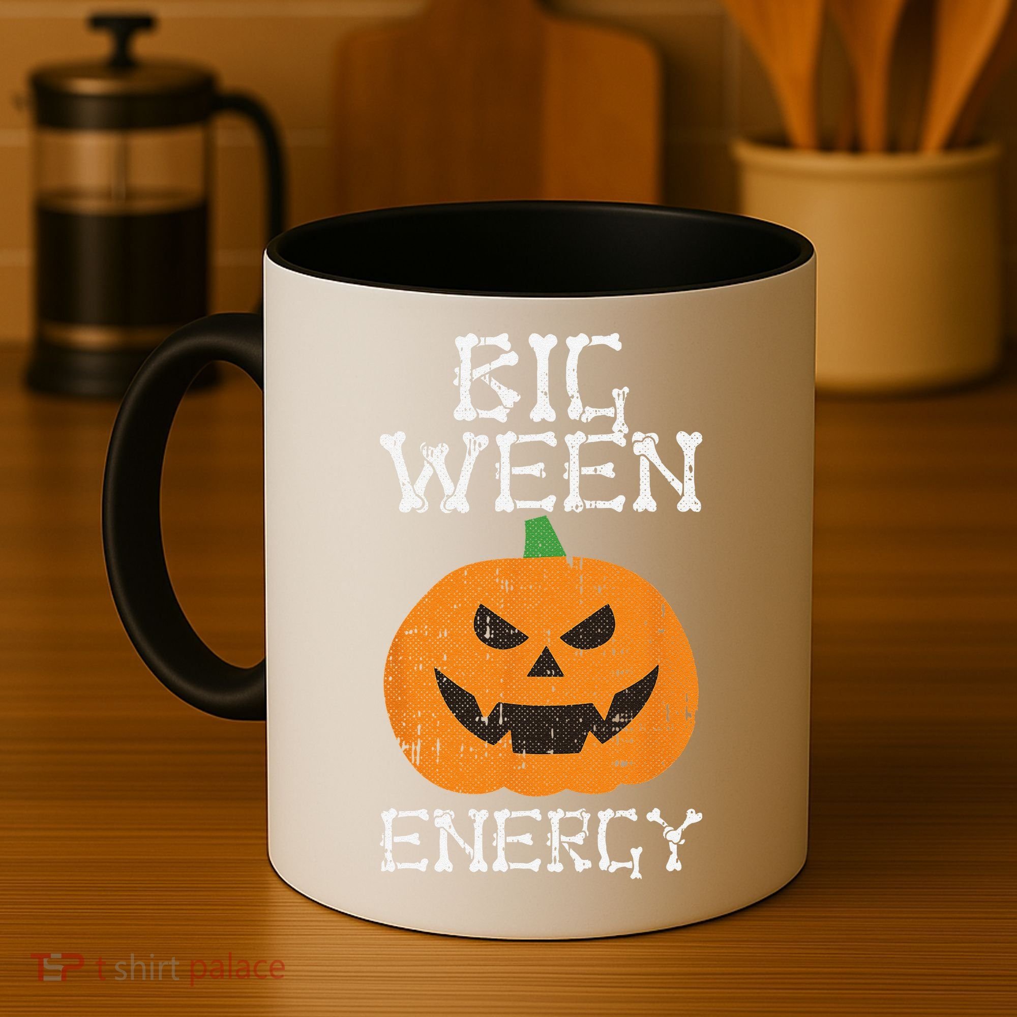 Big Ween Energy Lazy Halloween Costume Scary Pumpkin Coffee Mug