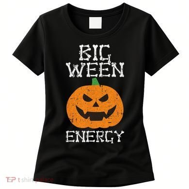 Big Ween Energy Lazy Halloween Costume Scary Pumpkin Women's T-Shirt