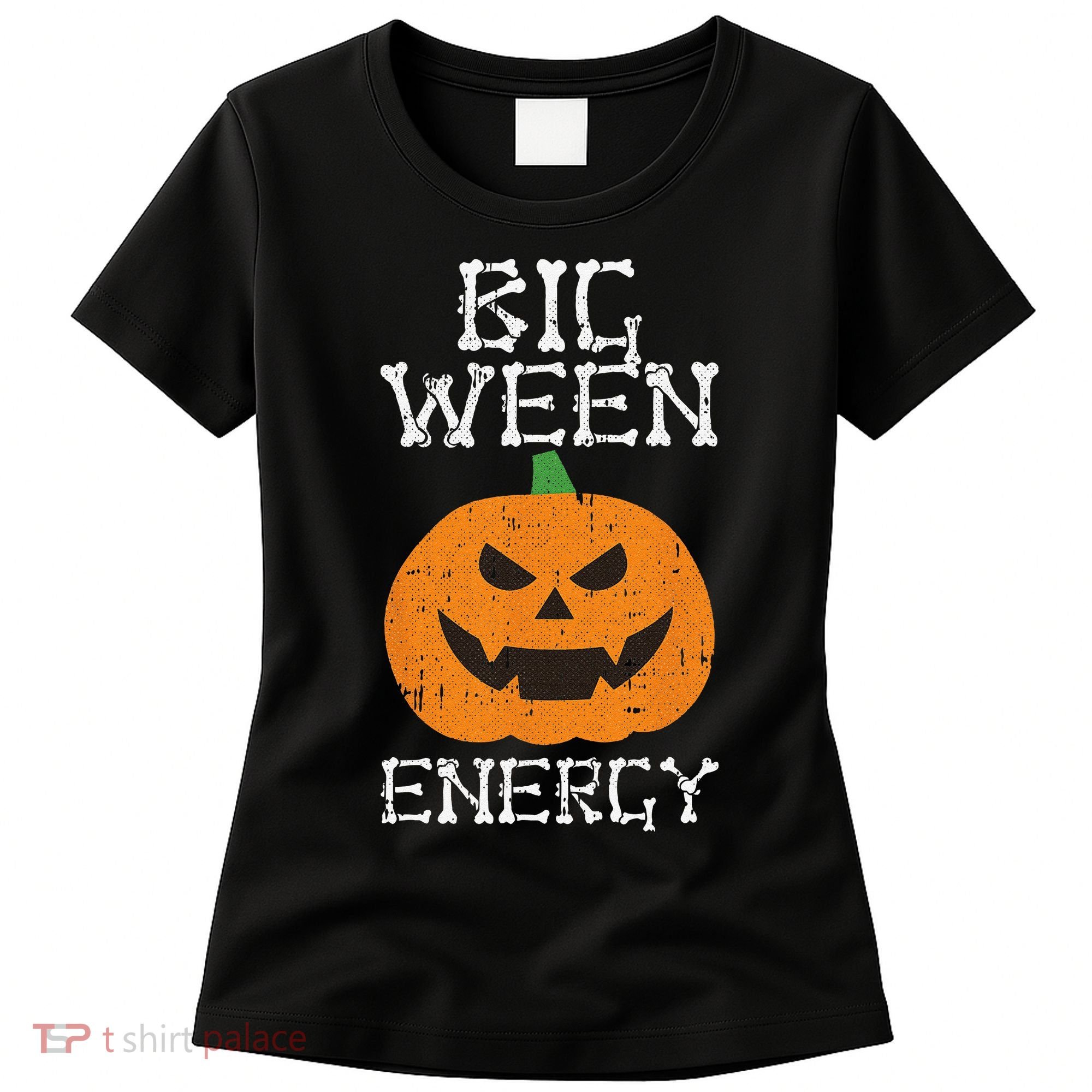 Big Ween Energy Lazy Halloween Costume Scary Pumpkin Women's T-Shirt