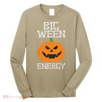 Big Ween Energy Lazy Halloween Costume Scary Pumpkin Long Sleeve Shirt thumb 0