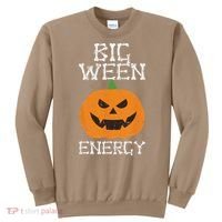 Big Ween Energy Lazy Halloween Costume Scary Pumpkin Sweatshirt thumb 0