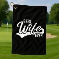 Best Wife Ever Gift Golf Towel thumb 1