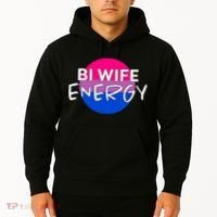 Bi Wife Energy Bisexual Pride Bisexual Flag Bi Pride Hoodie thumb 2