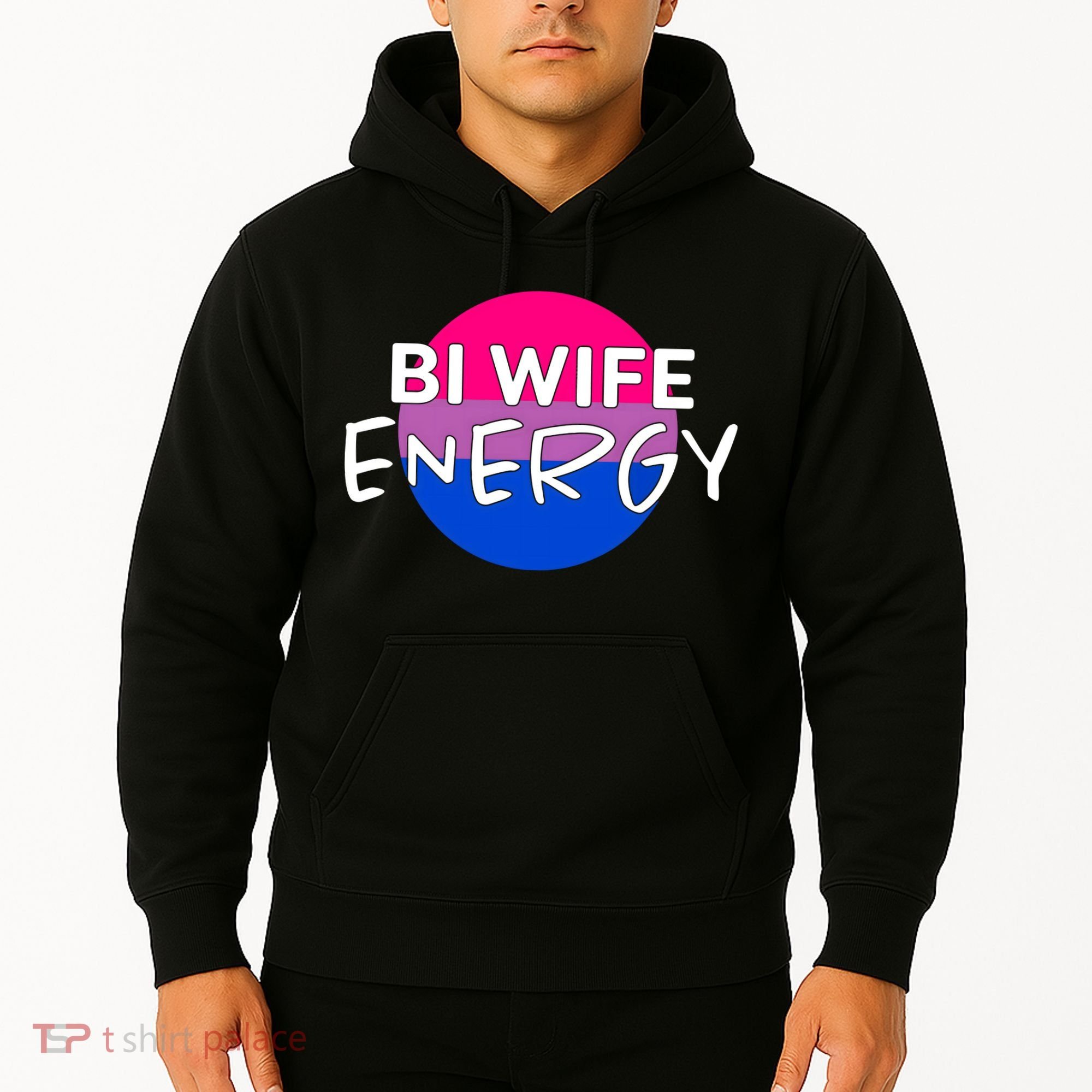 Bi Wife Energy Bisexual Pride Bisexual Flag Bi Pride Hoodie