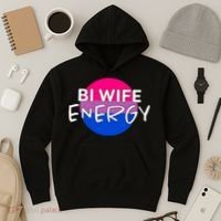 Bi Wife Energy Bisexual Pride Bisexual Flag Bi Pride Hoodie thumb 3