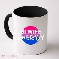 Bi Wife Energy Bisexual Pride Bisexual Flag Bi Pride Coffee Mug thumb 0