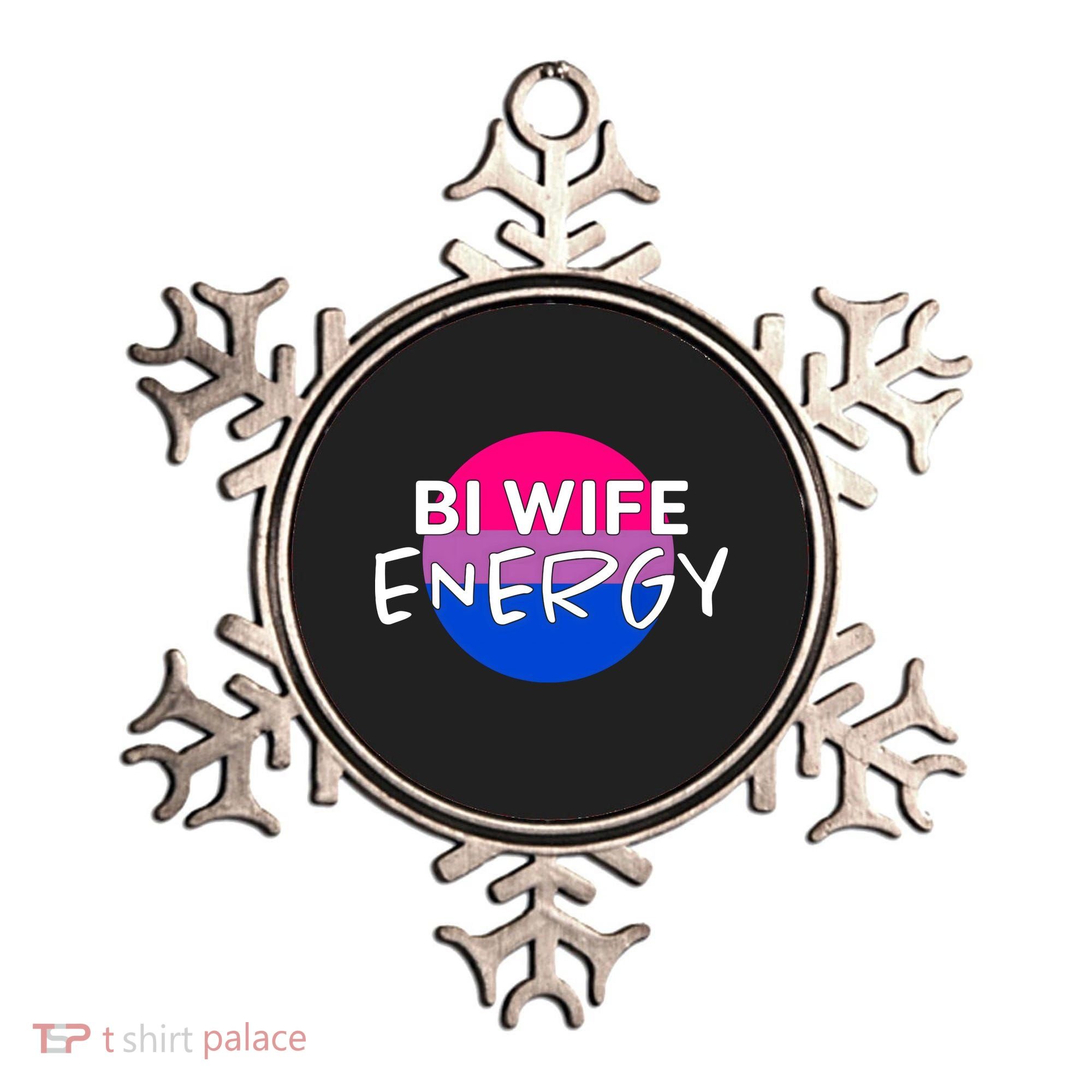 Bi Wife Energy Bisexual Pride Bisexual Flag Bi Pride Ornament