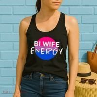 Bi Wife Energy Bisexual Pride Bisexual Flag Bi Pride Women's Tank Top thumb 2