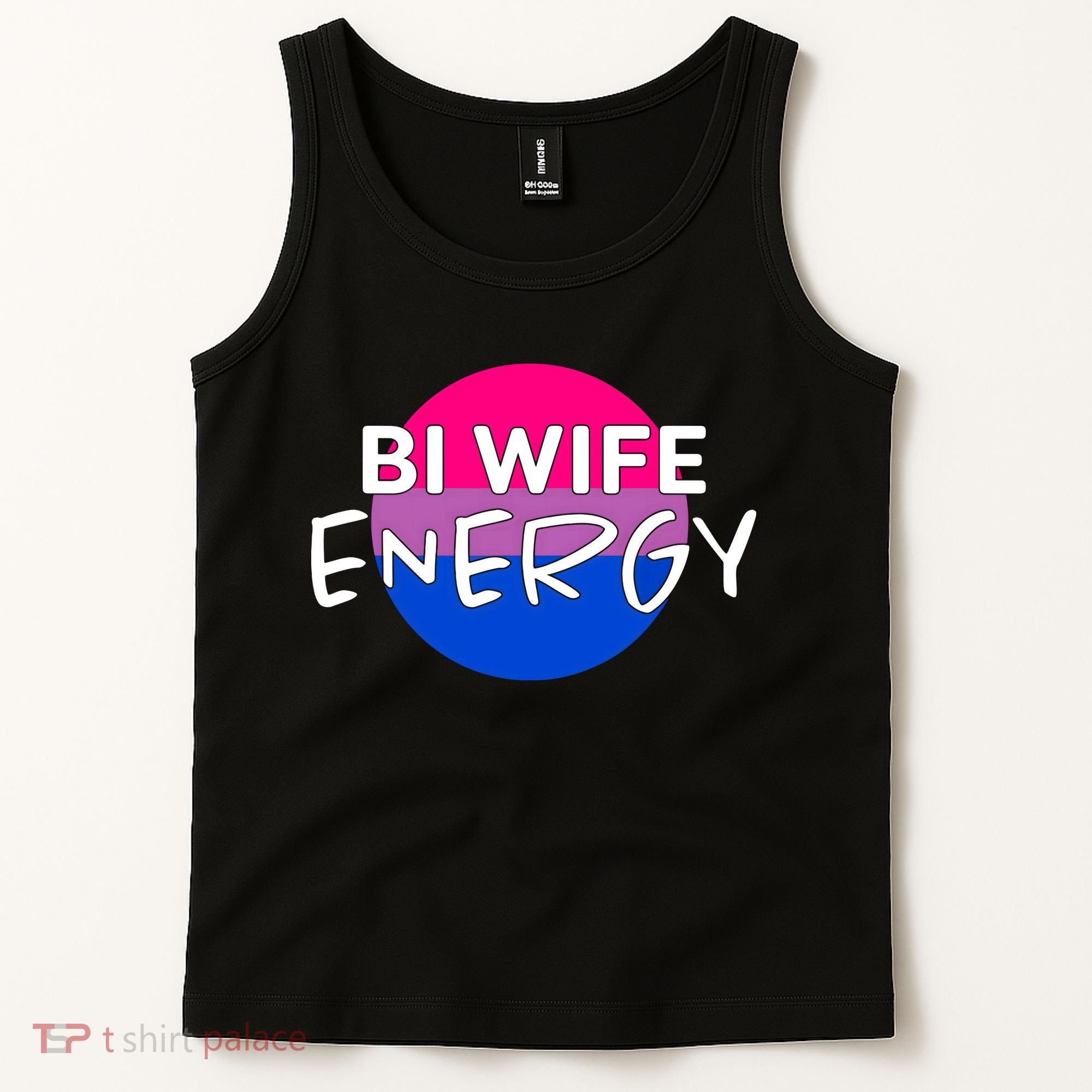 Bi Wife Energy Bisexual Pride Bisexual Flag Bi Pride Tank Top