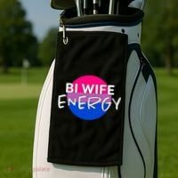 Bi Wife Energy Bisexual Pride Bisexual Flag Bi Pride Golf Towel thumb 2