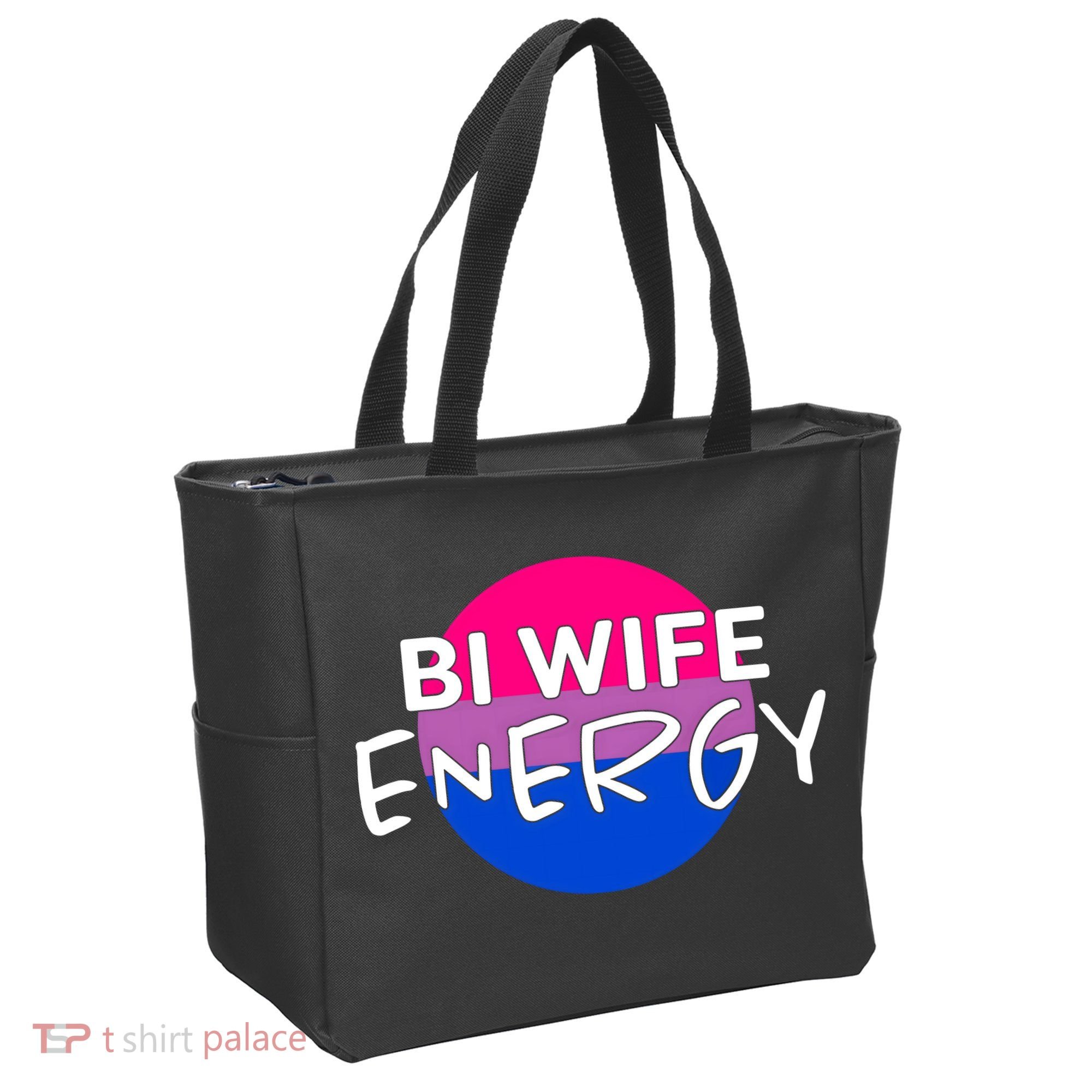 Bi Wife Energy Bisexual Pride Bisexual Flag Bi Pride Tote Bag