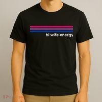 Bi Wife Energy Bisexual Pride Flag Bisexuality LGBTQ T-Shirt thumb 3