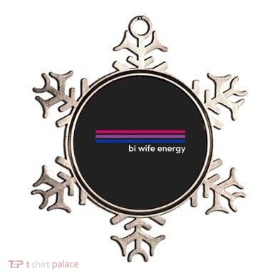 Bi Wife Energy Bisexual Pride Flag Bisexuality LGBTQ Ornament