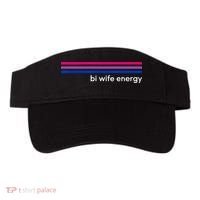 Bi Wife Energy Bisexual Pride Flag Bisexuality LGBTQ Visor thumb 0