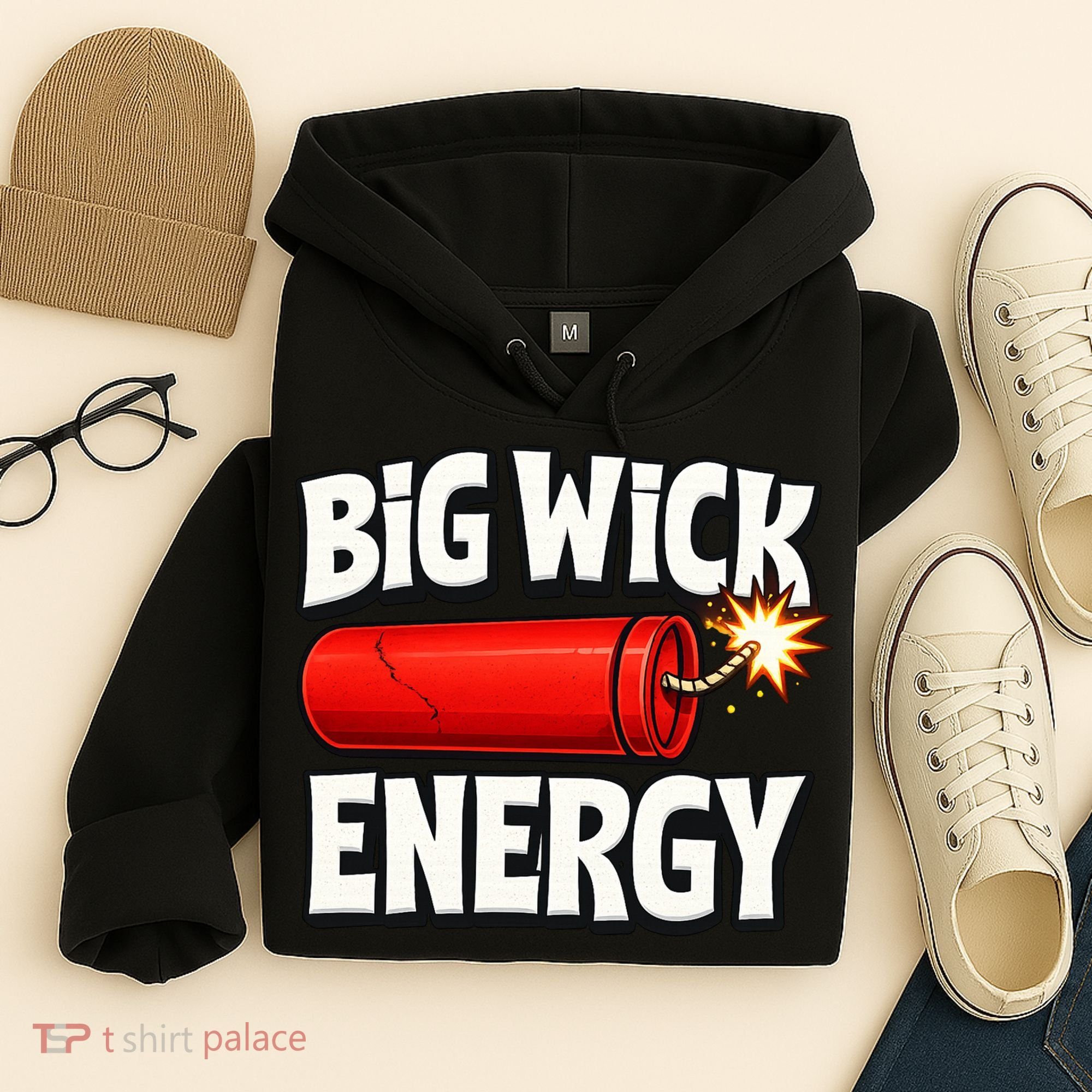 Big Wick Energy 4th Of July Funny Hoodie
