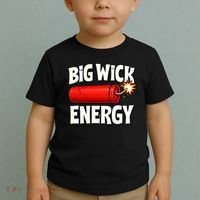 Big Wick Energy 4th Of July Funny Toddler T-Shirt thumb 2