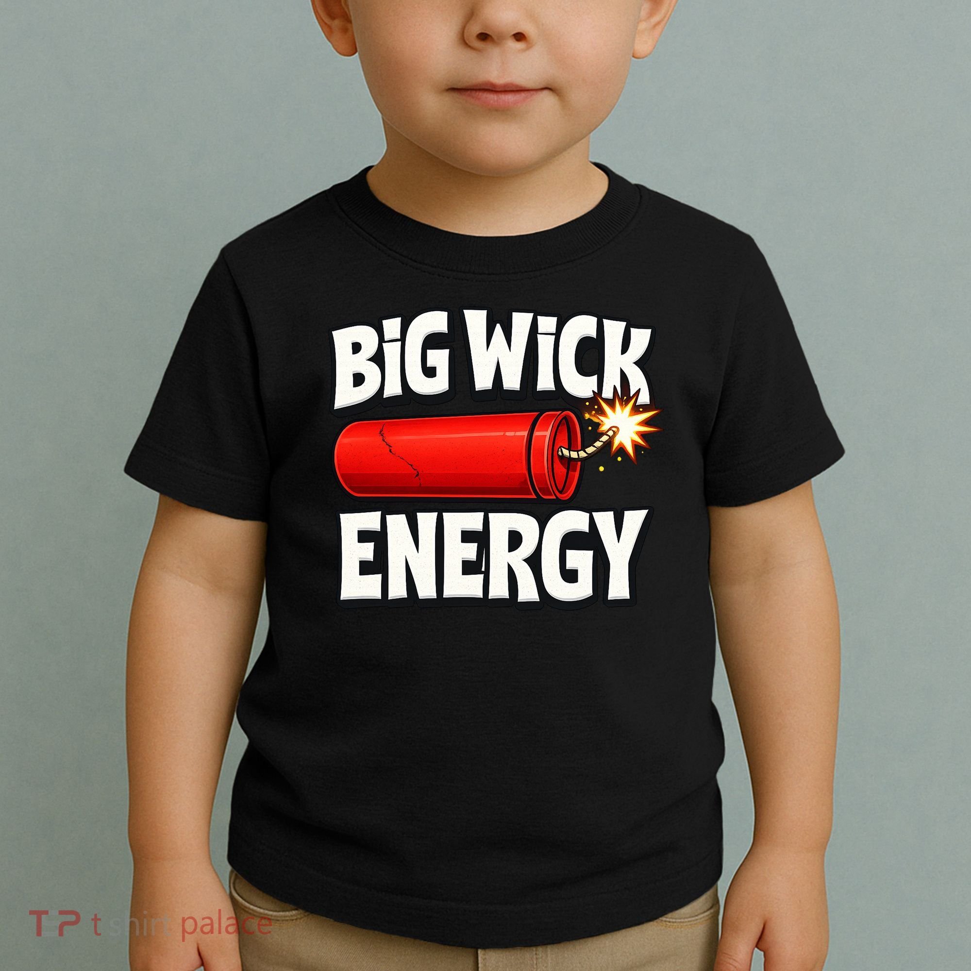 Big Wick Energy 4th Of July Funny Toddler T-Shirt