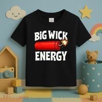 Big Wick Energy 4th Of July Funny Toddler T-Shirt thumb 3