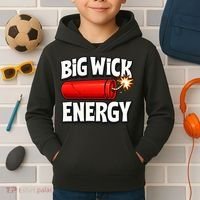 Big Wick Energy 4th Of July Funny Kids Hoodie thumb 2