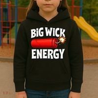 Big Wick Energy 4th Of July Funny Kids Hoodie thumb 3