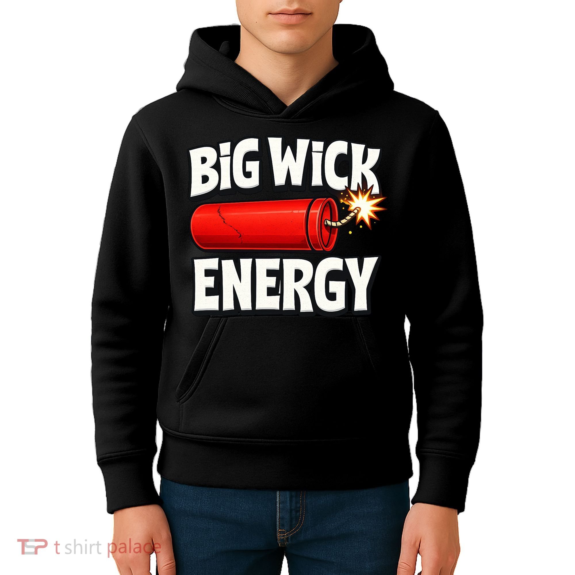 Big Wick Energy 4th Of July Funny Kids Hoodie